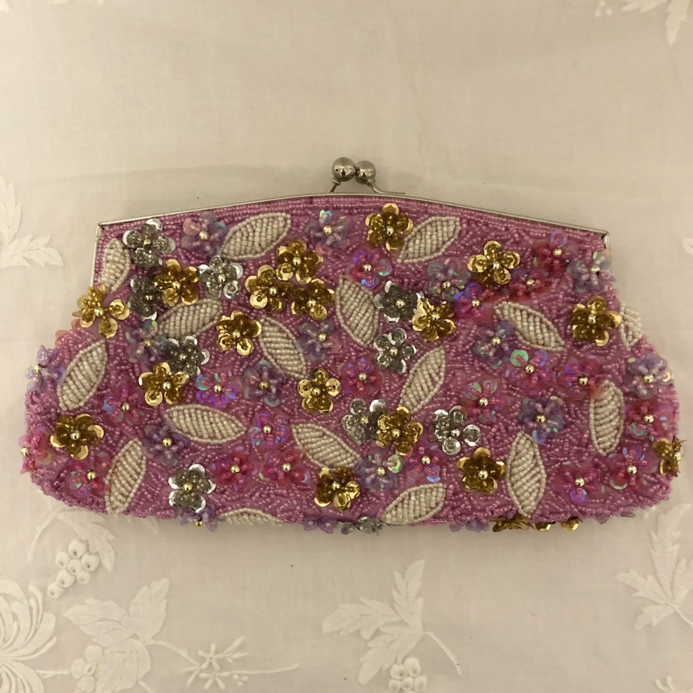 Vintage Beaded Clutch